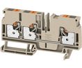 Terminal Block, Clamp, 3 Poles, 800V, 41A, 6mm², Dark Beige, Pack of 50 pieces